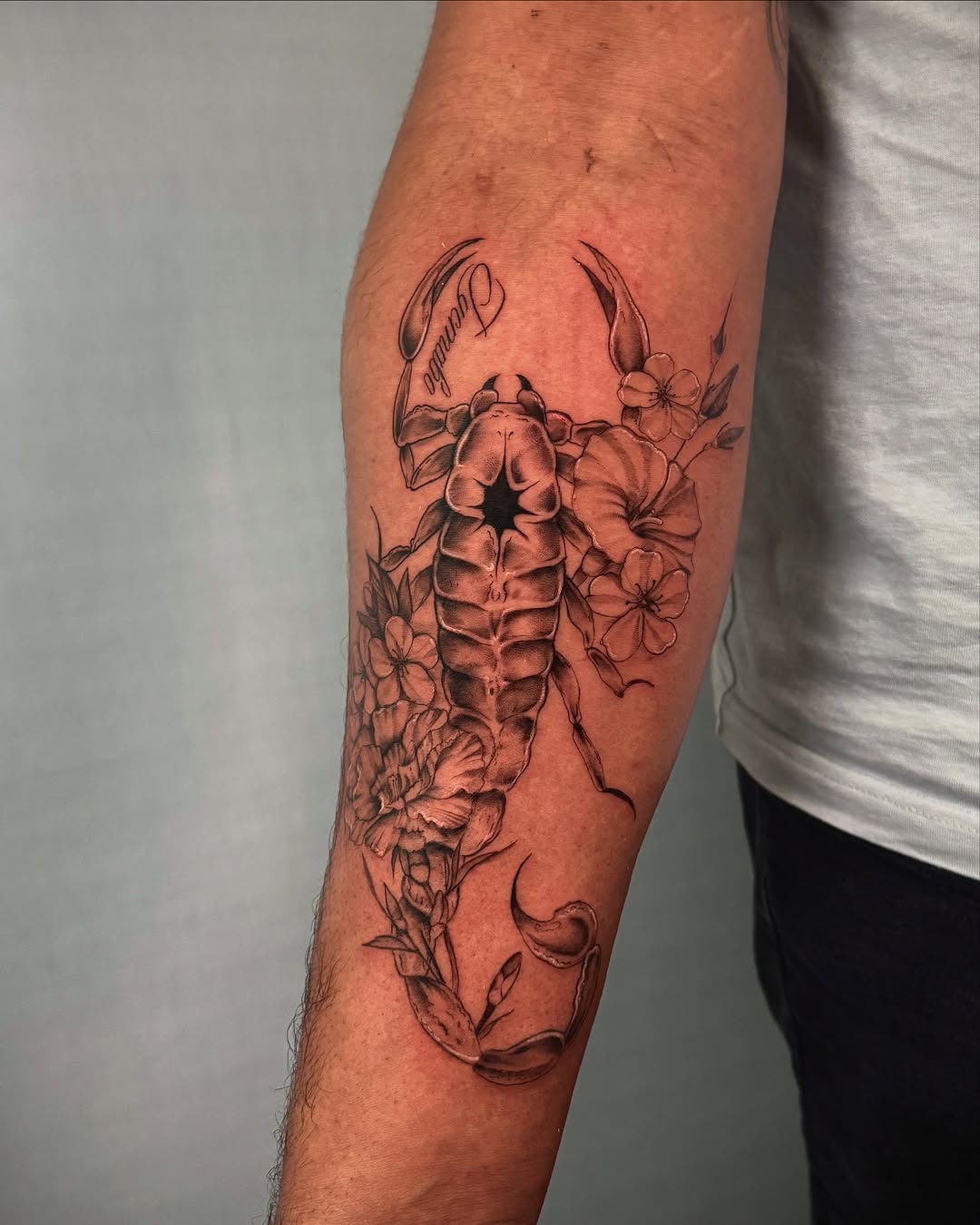 Tattoo by @yuliiitattoo — black_and_grey, realism