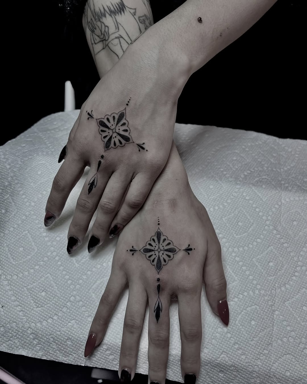 Tattoo by @hailyourself_ — fine_line, dotwork