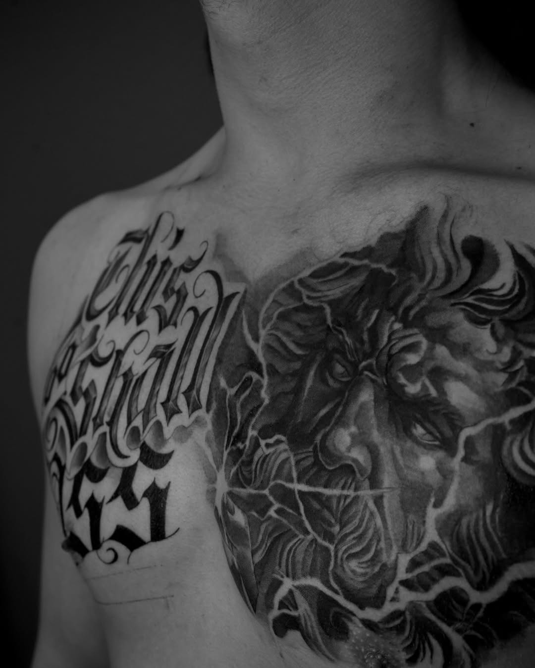 Tattoo by @romyrodz — black_and_grey, lettering_script