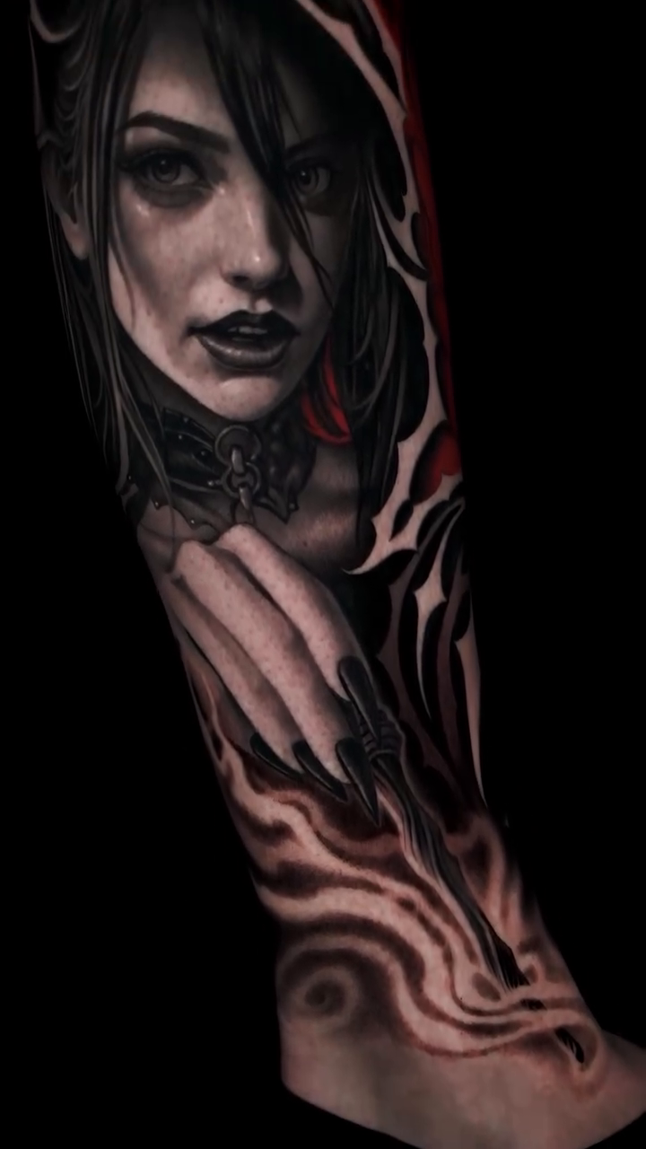 Tattoo by @tommylee.tattoo — realism, dark_realism