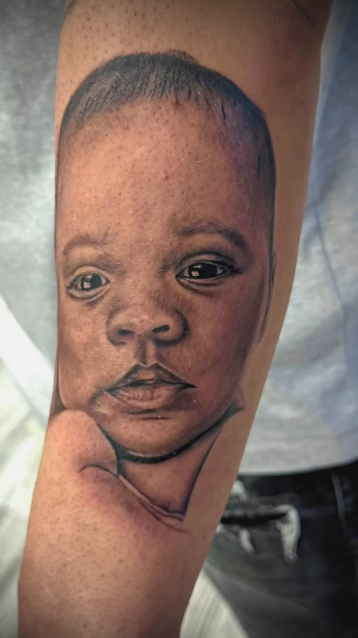 Tattoo by @tattoosbylu216 — realism, black_and_grey