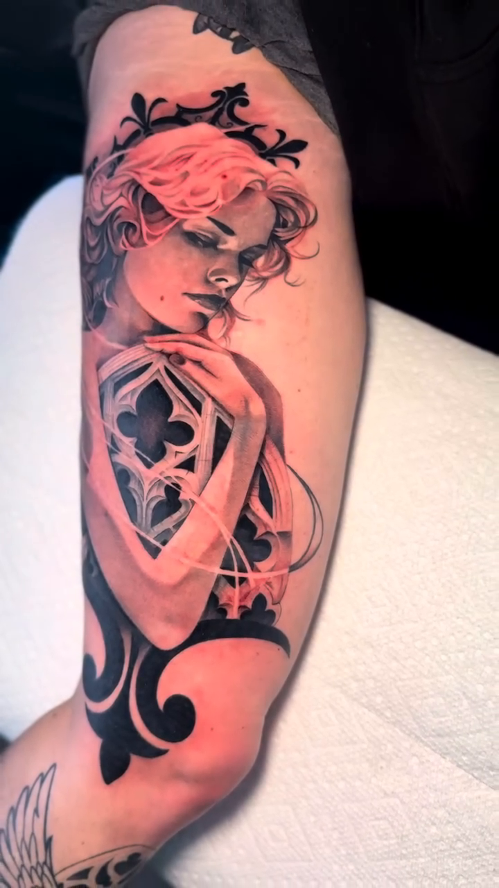 Tattoo by @alandras.art โ neo_traditional, black_and_grey