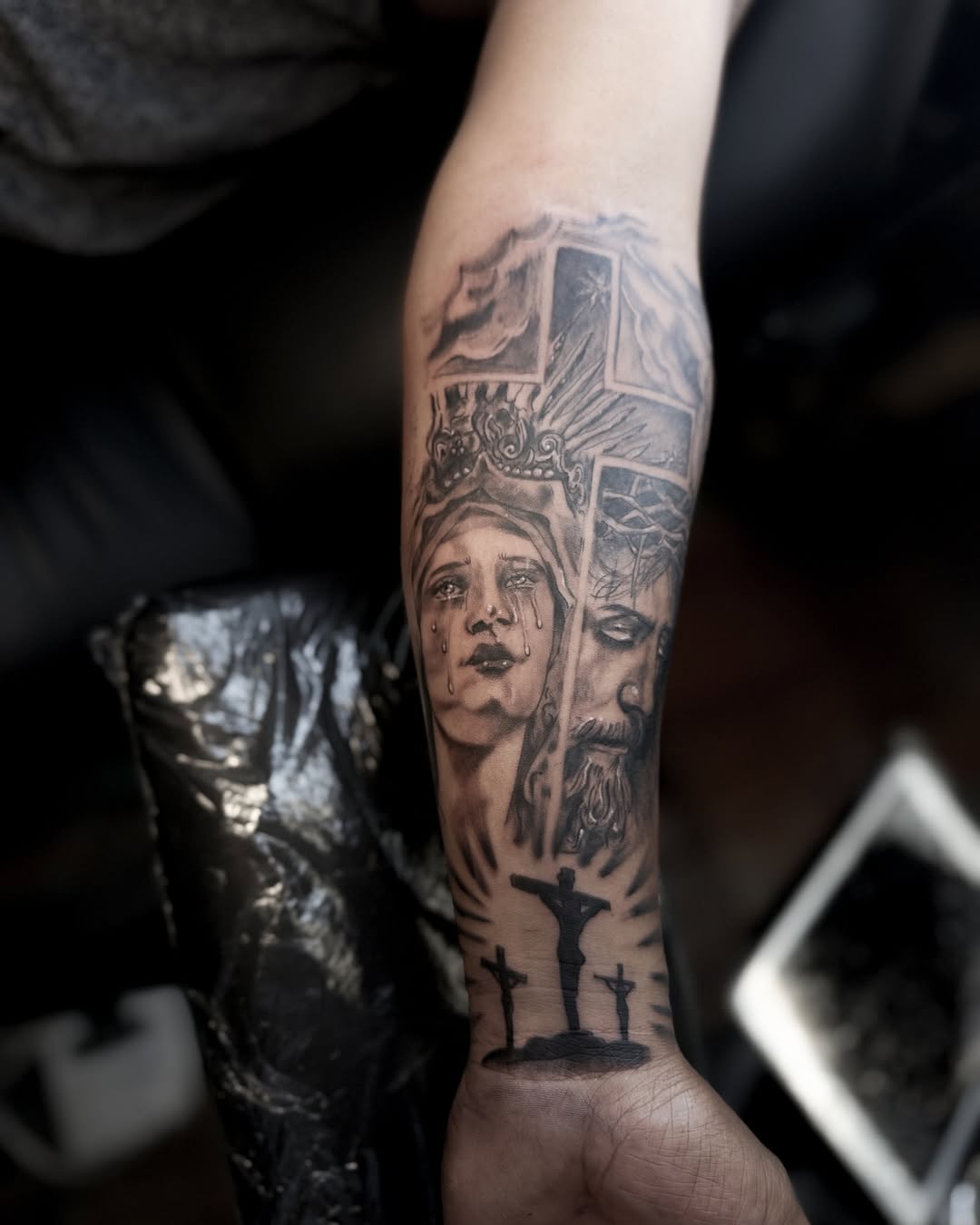 Tattoo by @tattoo_ihselh โ realism, black_and_grey