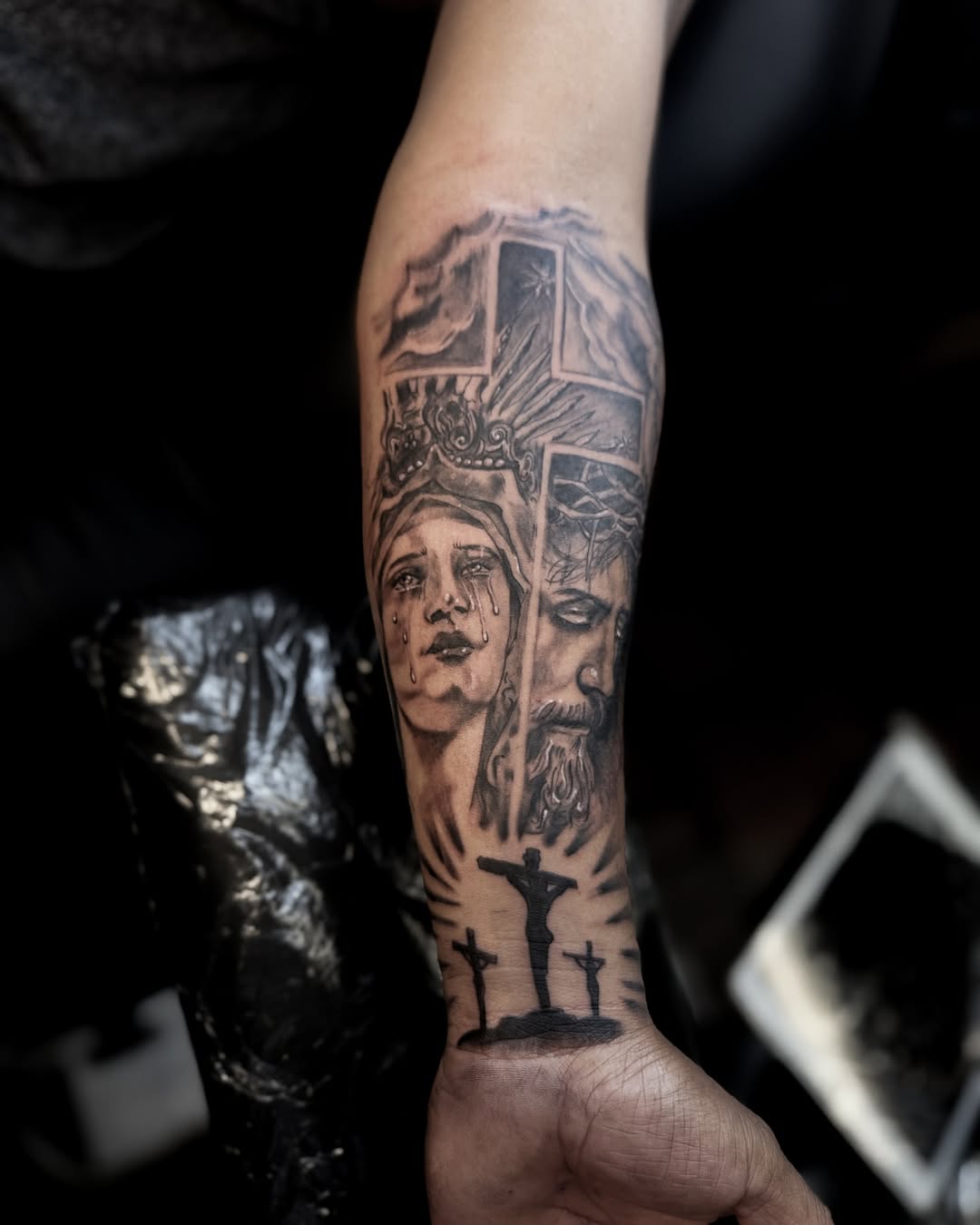 Tattoo by @tattoo_ihselh โ realism, black_and_grey