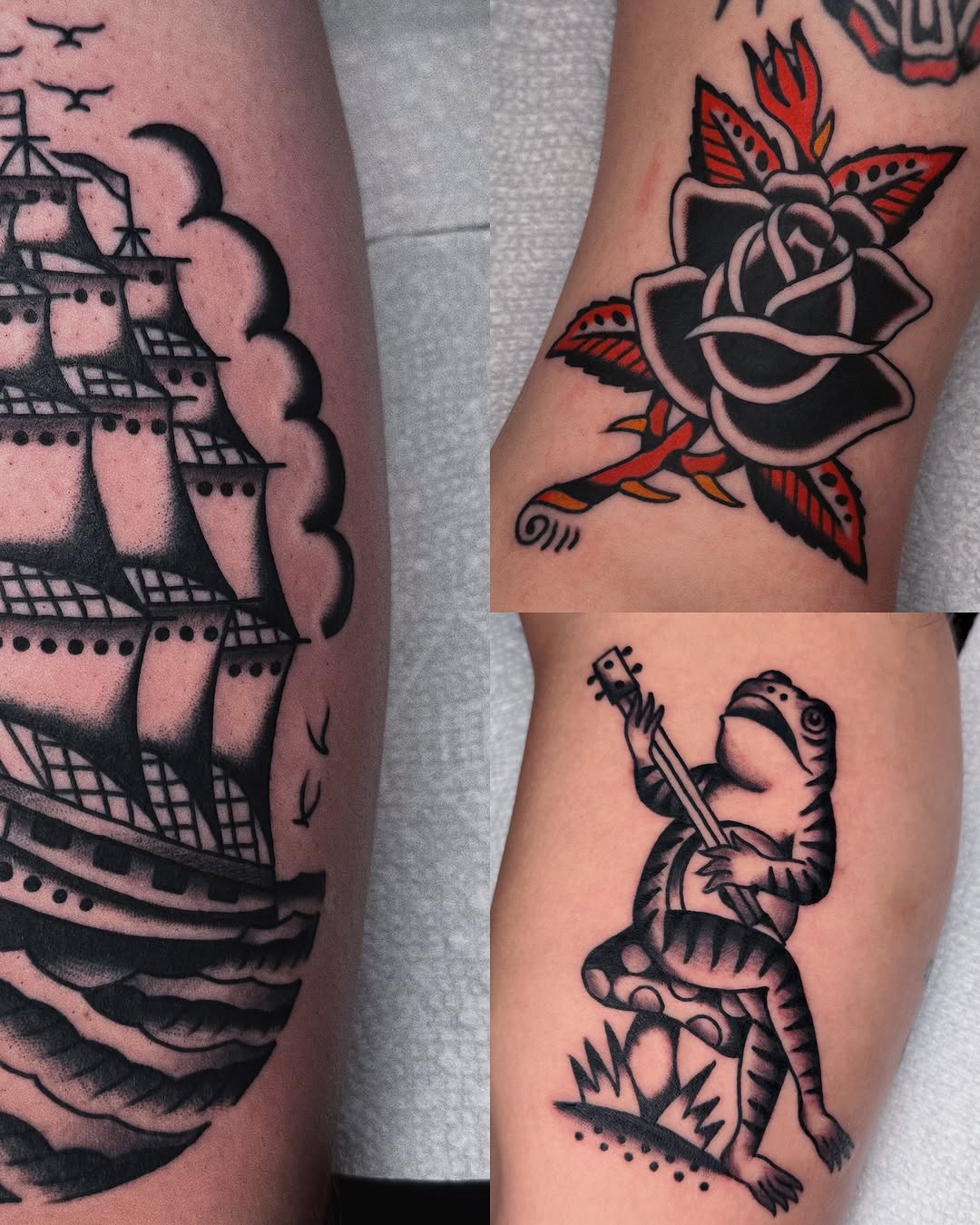 Tattoo by @seanmicheltattoo — american_traditional, black_and_grey