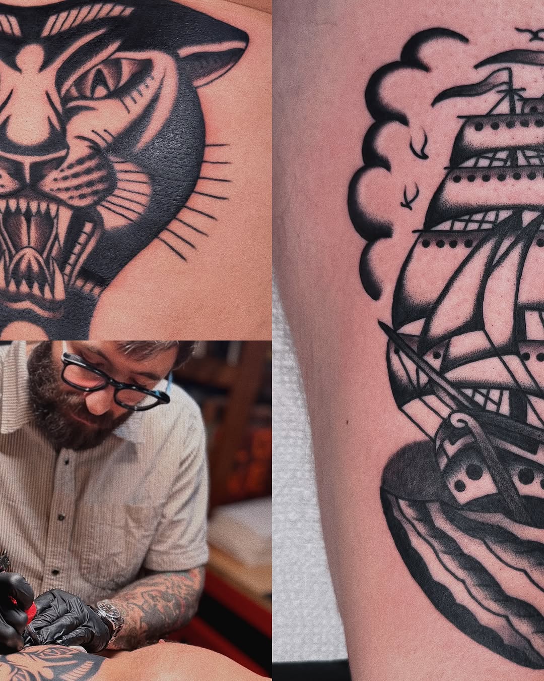 Tattoo by @seanmicheltattoo — american_traditional, black_and_grey