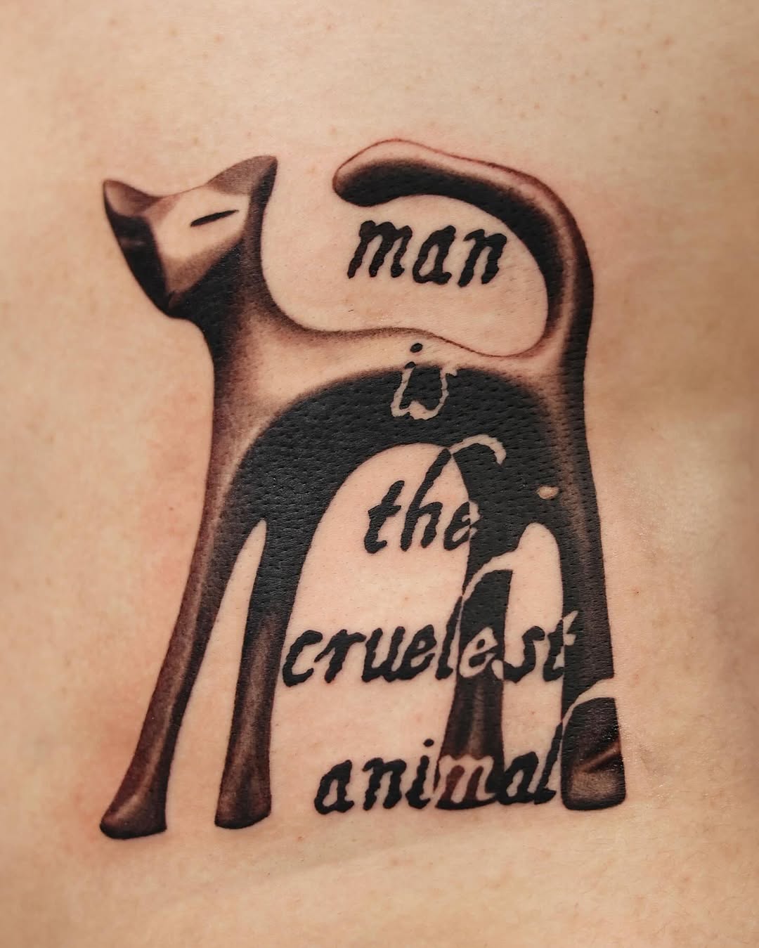 Tattoo by @scottmakesart — lettering_script, blackwork