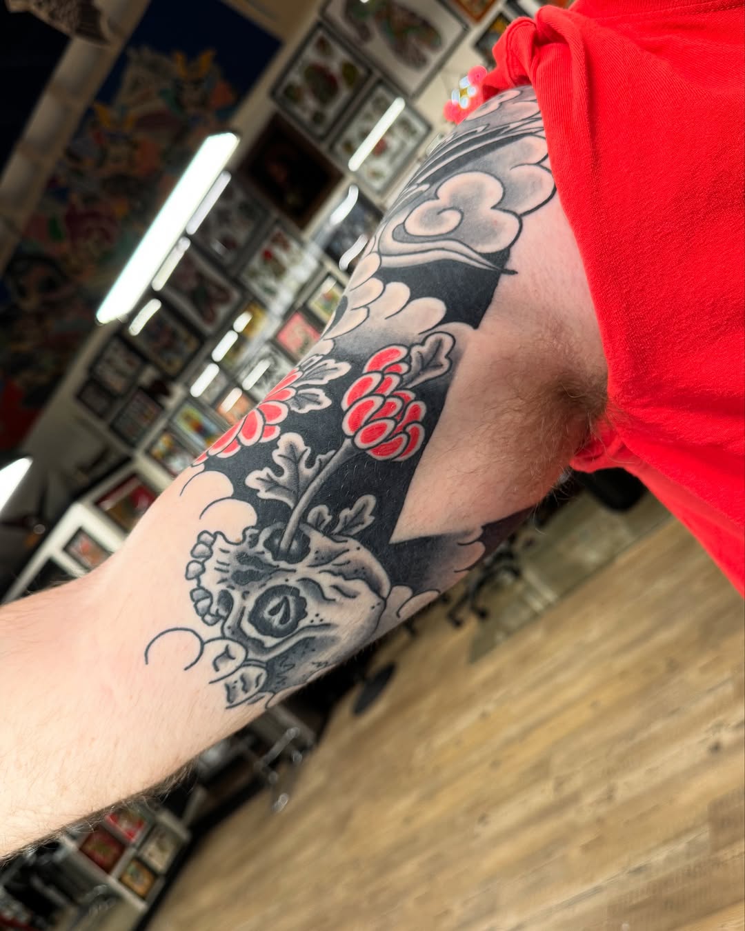 Tattoo by @me_my_self — japanese_irezumi, black_and_grey