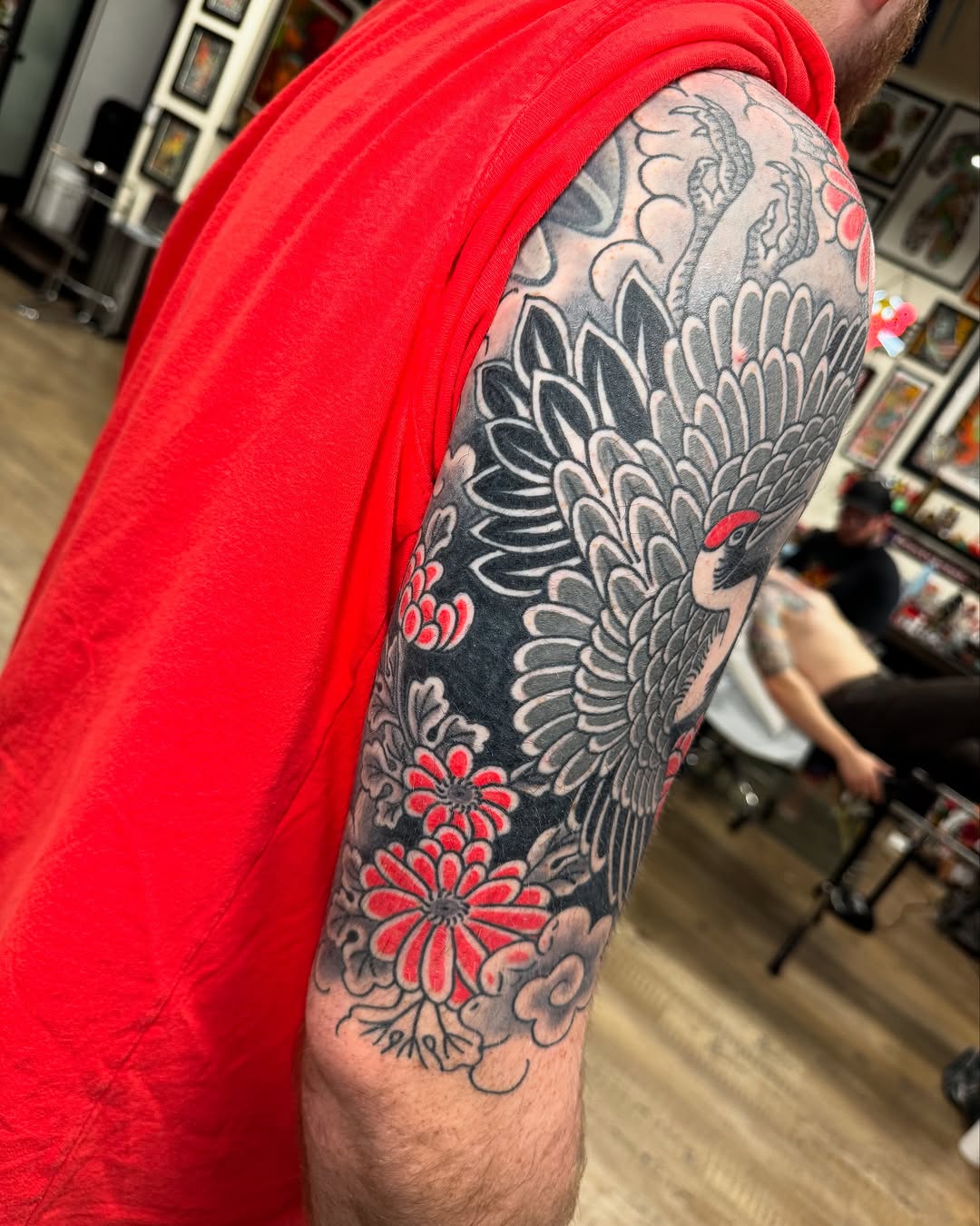 Tattoo by @me_my_self — japanese_irezumi, black_and_grey