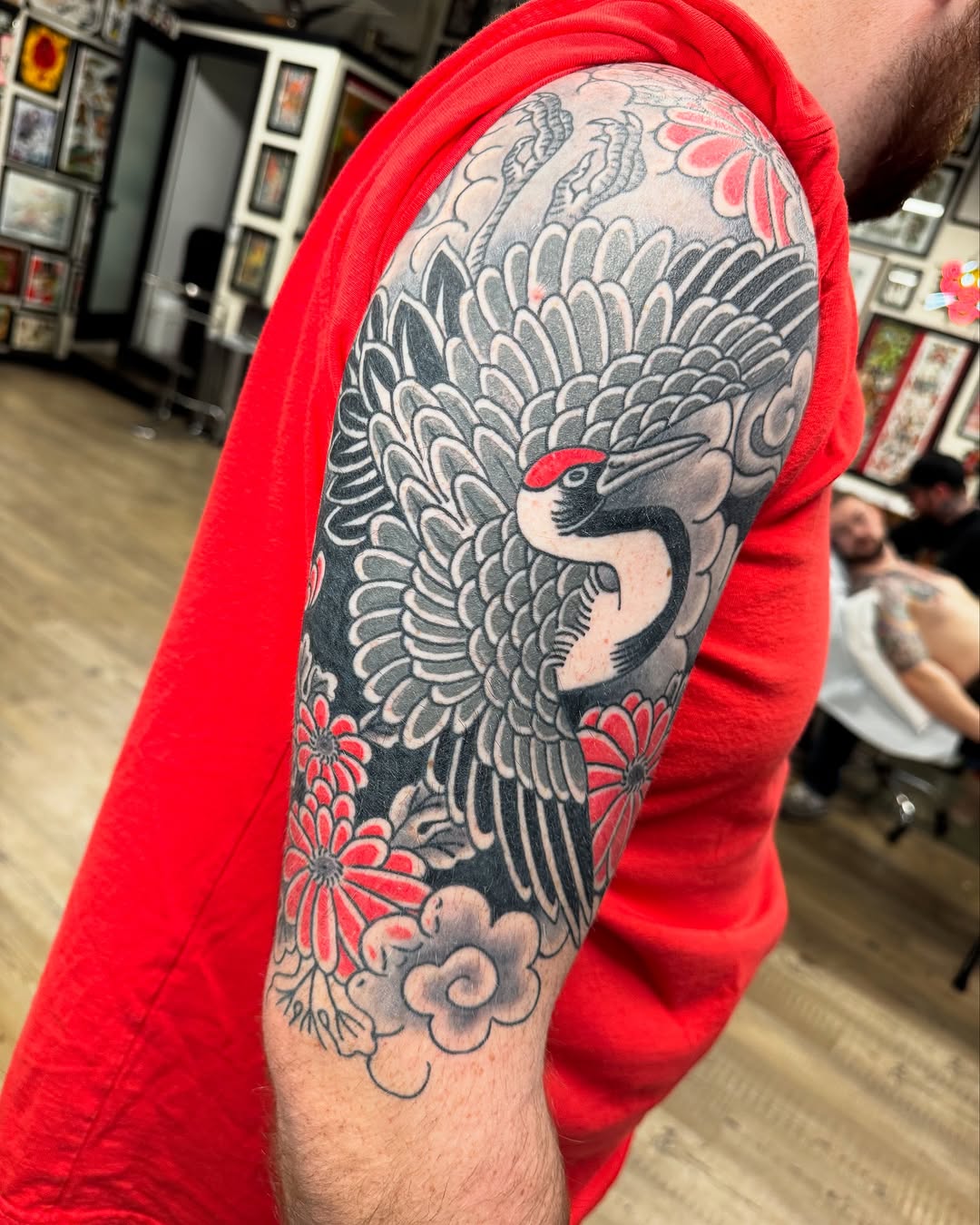 Tattoo by @me_my_self — japanese_irezumi, black_and_grey