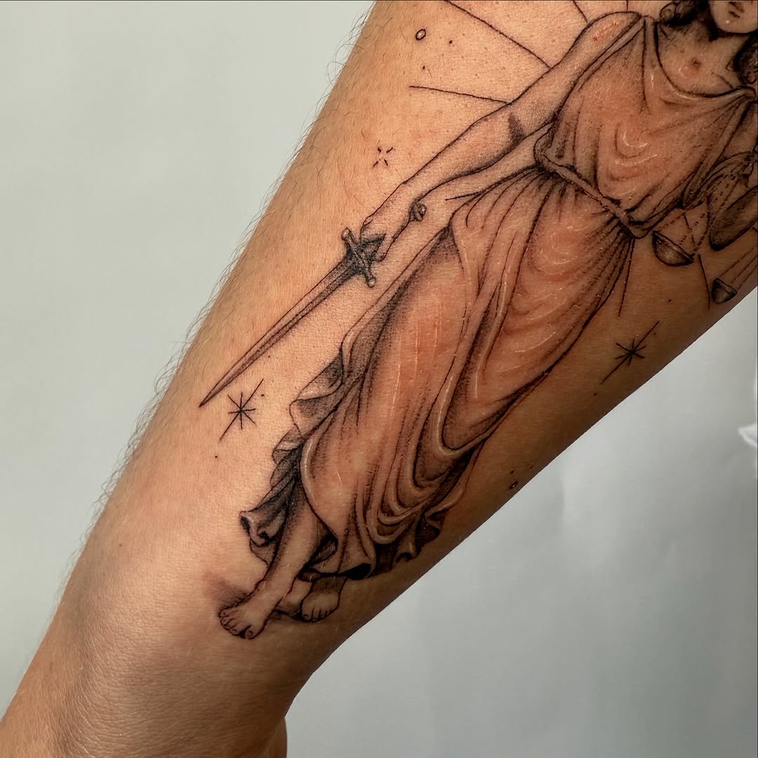 Tattoo by @_inkedbybre — fine_line, black_and_grey