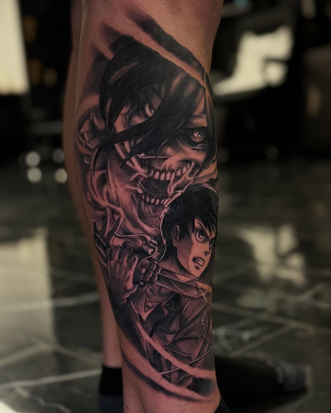 Tattoo by @tat2danny_ โ realism, anime