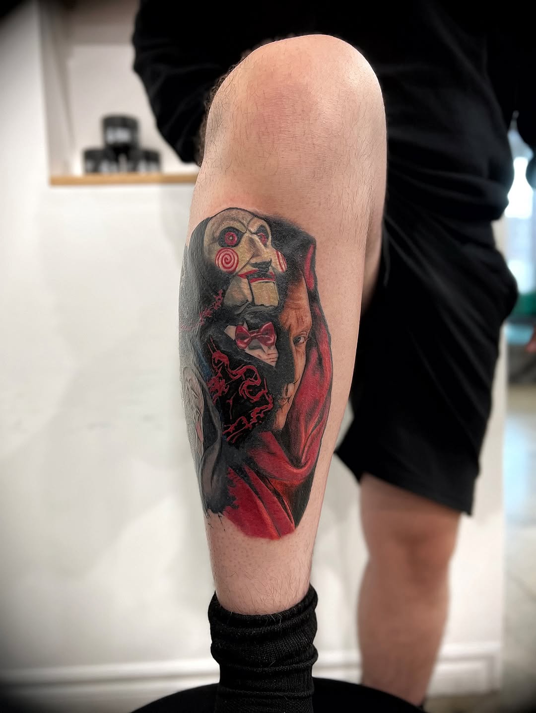 Tattoo by @godlikeadog โ realism, dark_realism