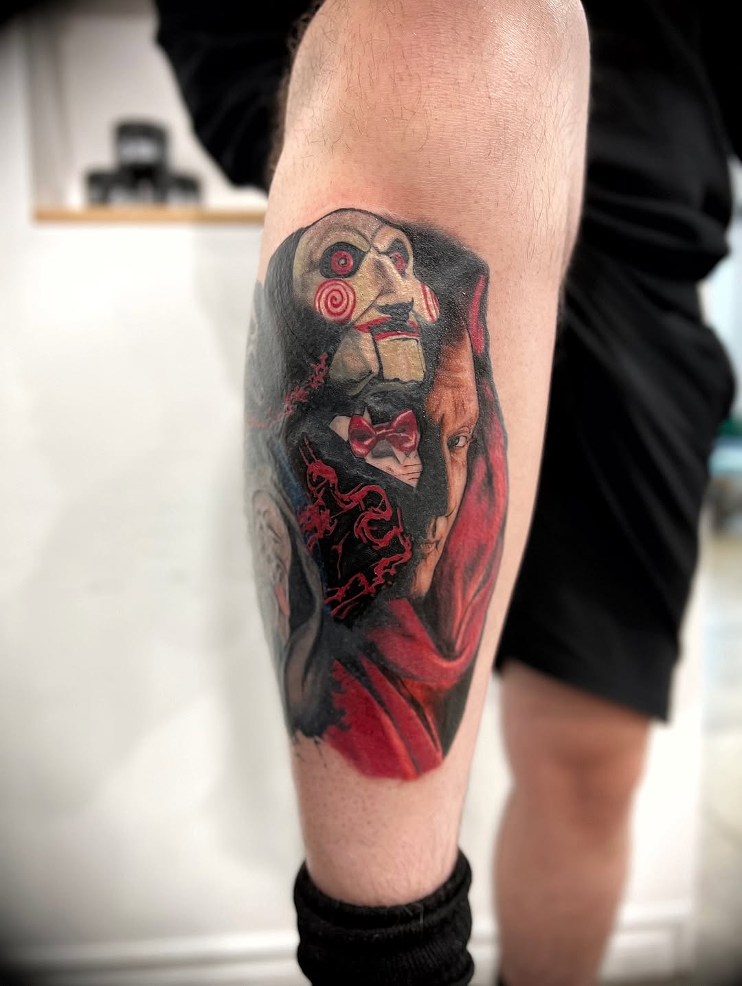 Tattoo by @godlikeadog โ realism, dark_realism
