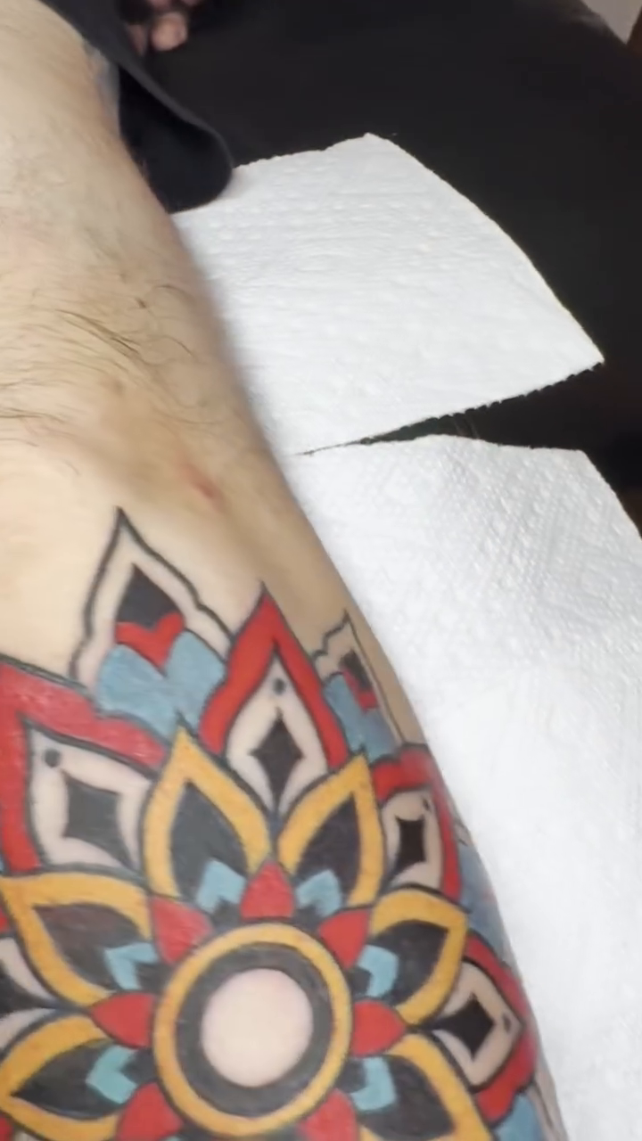 Tattoo by @chozentattoo — geometric, dotwork