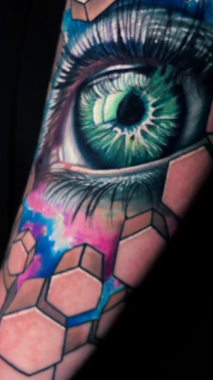 Tattoo by @kateperets_tattoo β realism, geometric