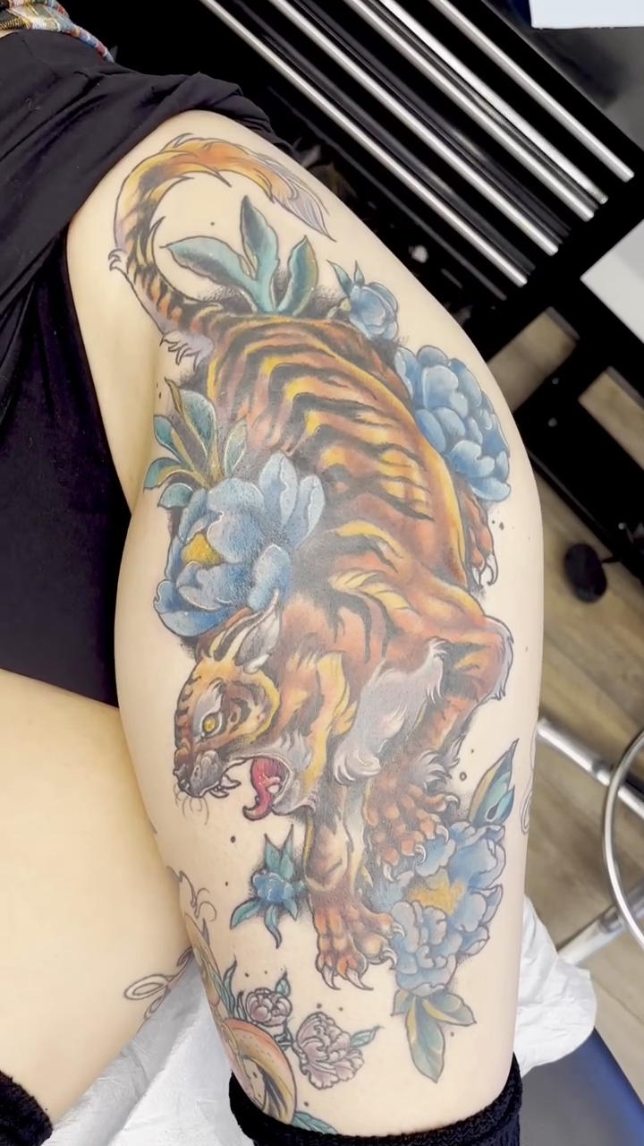 Tattoo by @cricketelijahtattoos — japanese_irezumi, illustrative