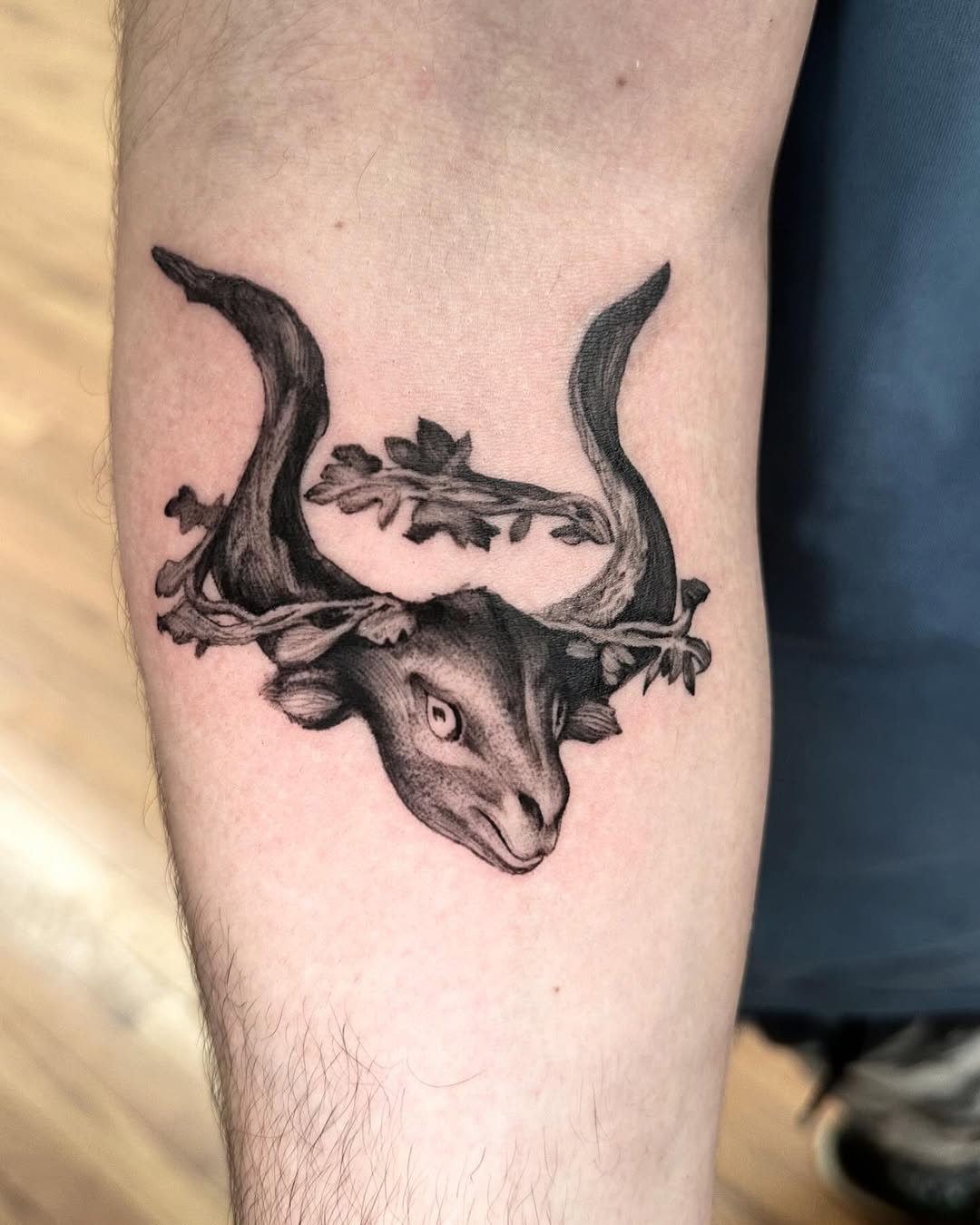 Tattoo by @joeyrosadotattoos — realism, black_and_grey
