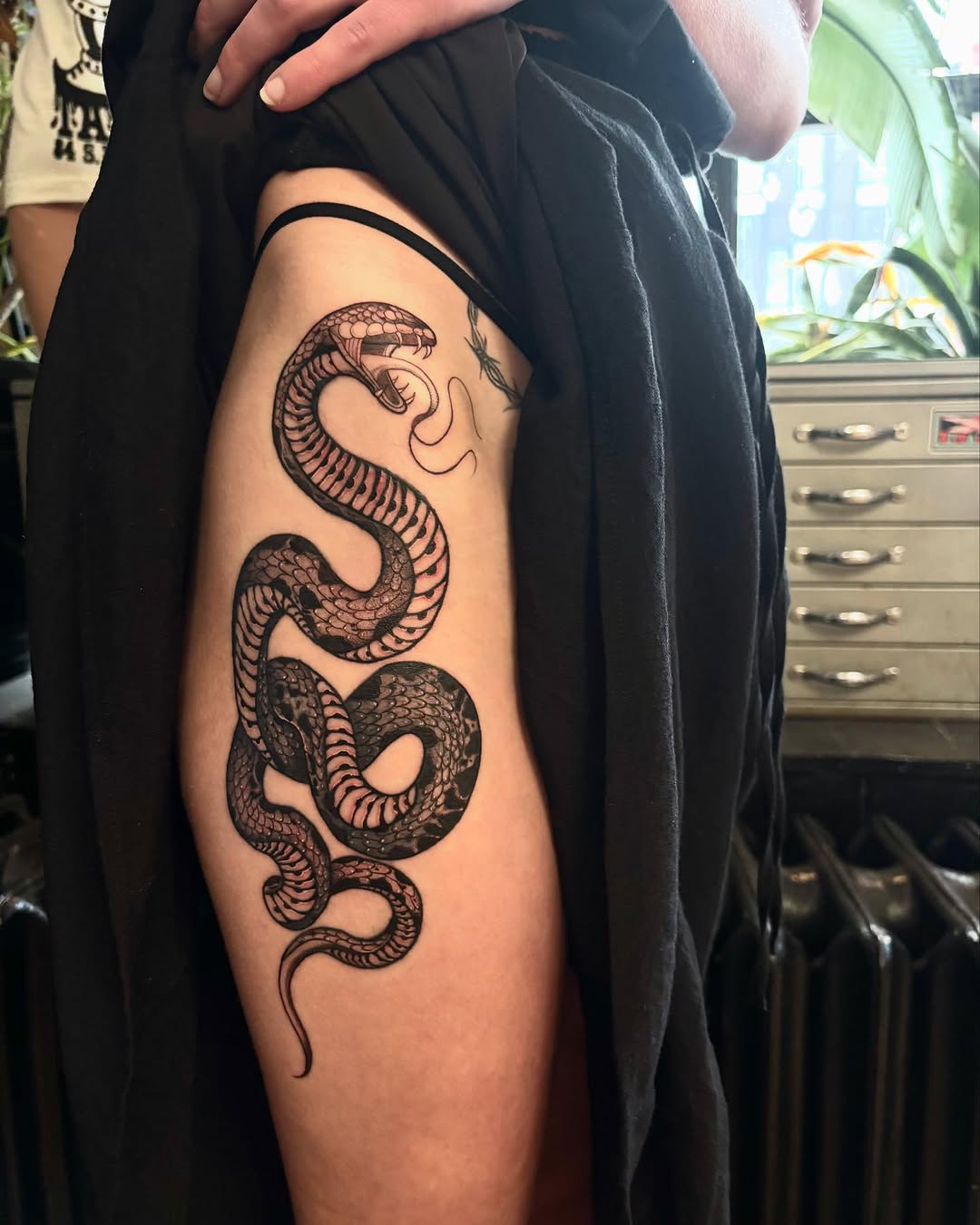 Tattoo by @chloeinknart — black_and_grey, realism