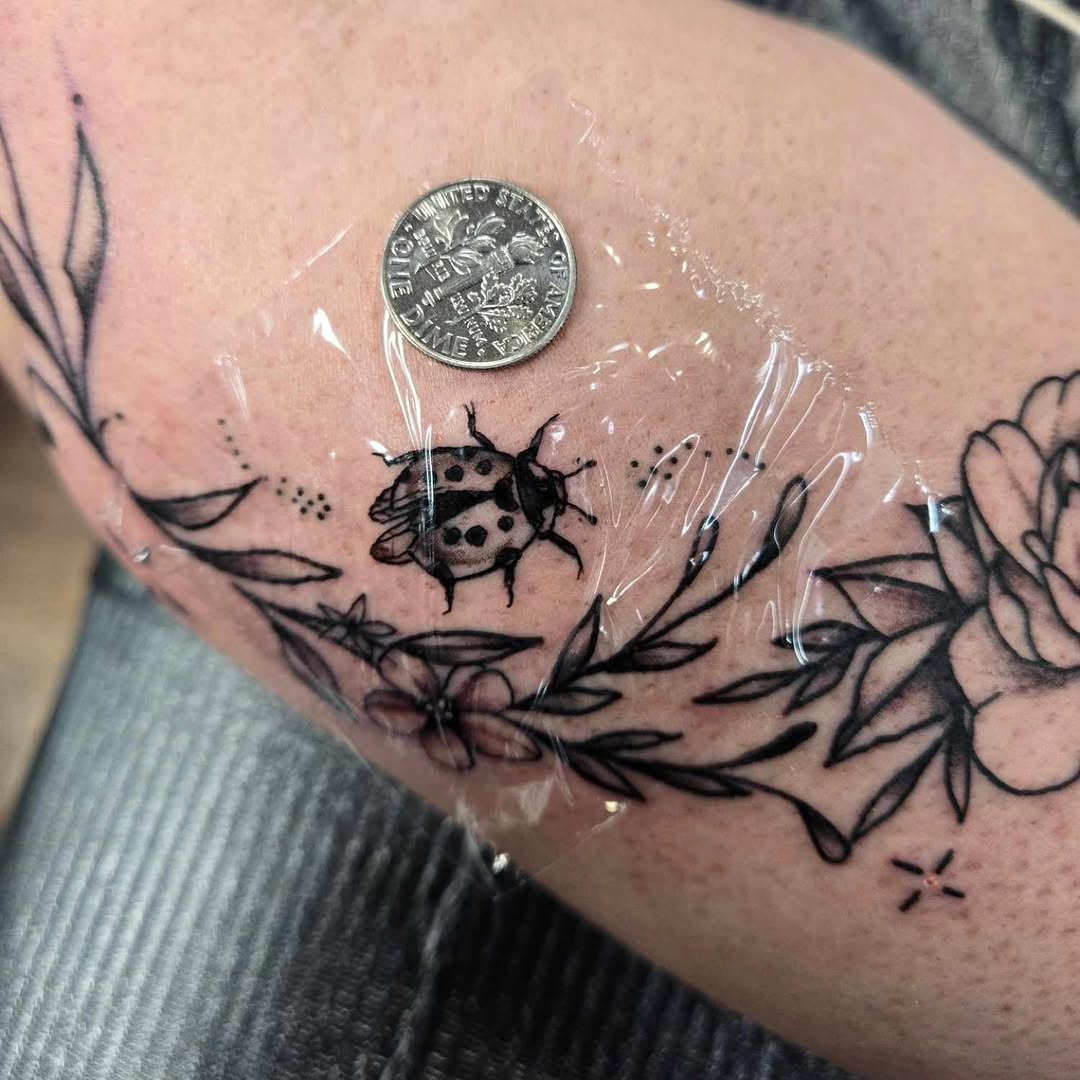 Tattoo by @gudeahn_art — fine_line, black_and_grey
