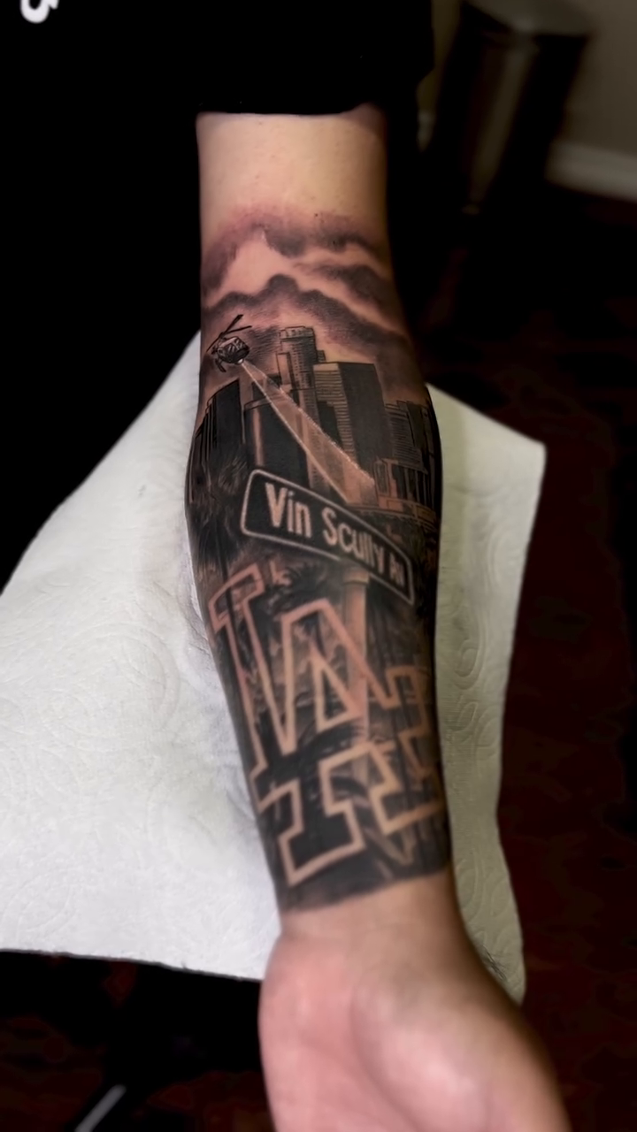 Tattoo by @smileys_ink — black_and_grey, realism