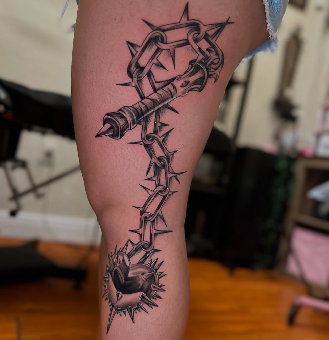 Tattoo by @coldbratpokes — black_and_grey, realism