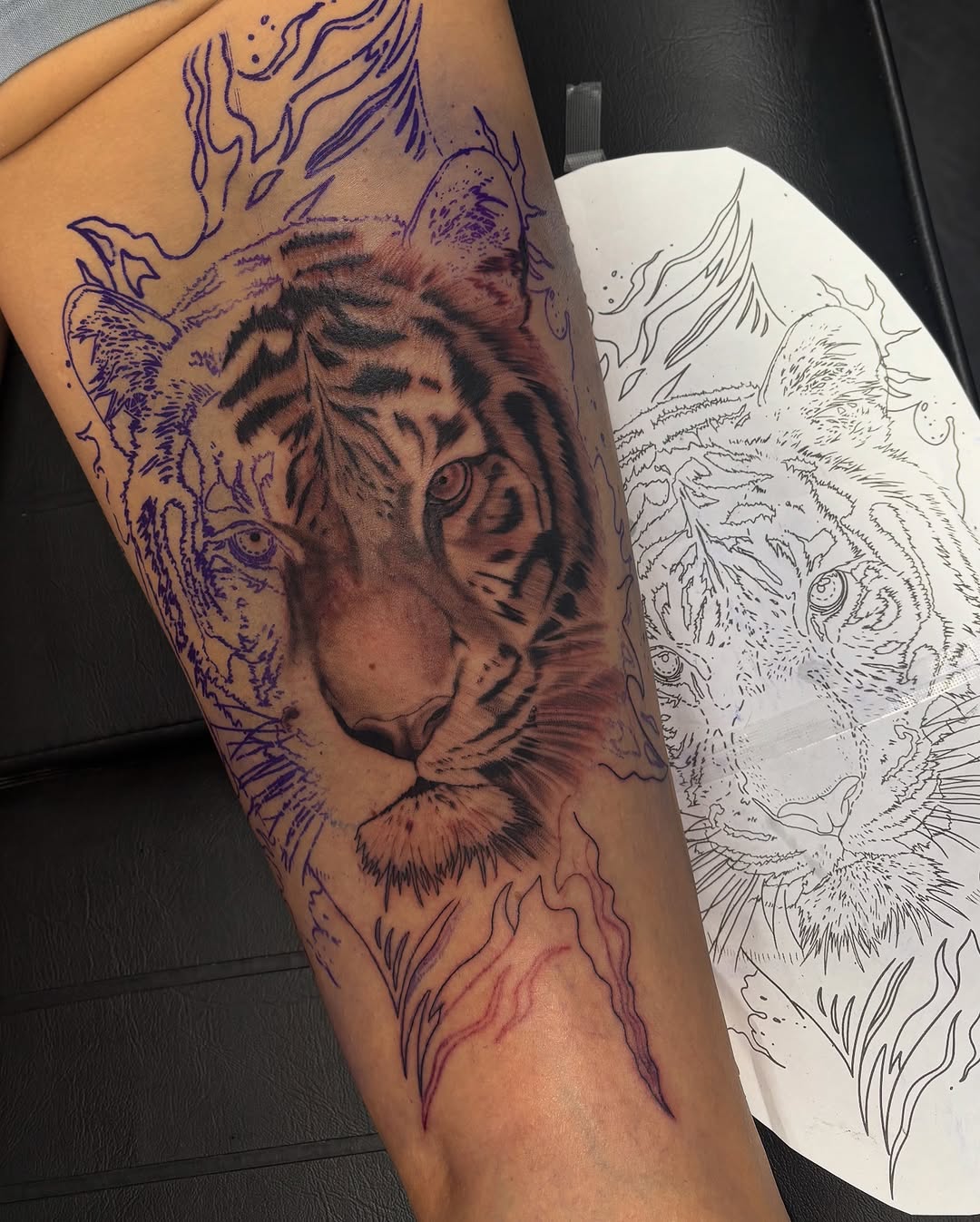 Tattoo by @brixtatts β realism, black_and_grey
