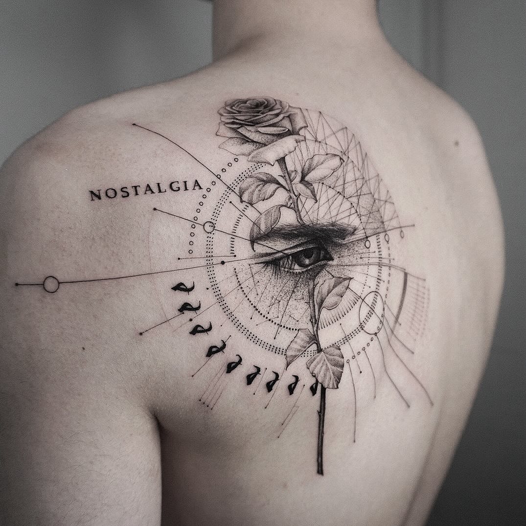 Tattoo by @ji.min.tt — fine_line, black_and_grey