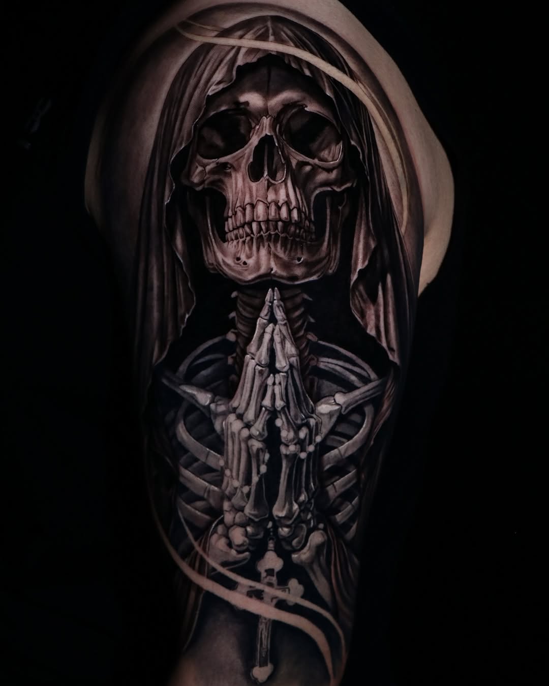 Tattoo by @s0phia_tattoos — realism, dark_realism