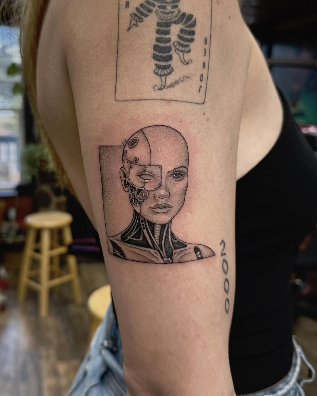 Tattoo by @audreymicheletattoos — realism, black_and_grey