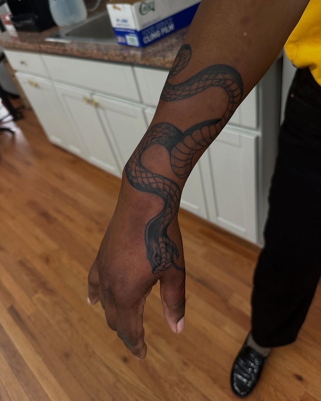 Tattoo by @joeyrosadotattoos — black_and_grey, illustrative
