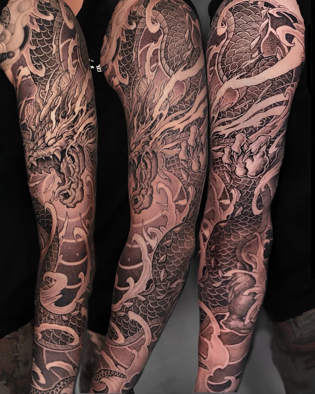 Tattoo by @kubotattoo — japanese_irezumi, black_and_grey