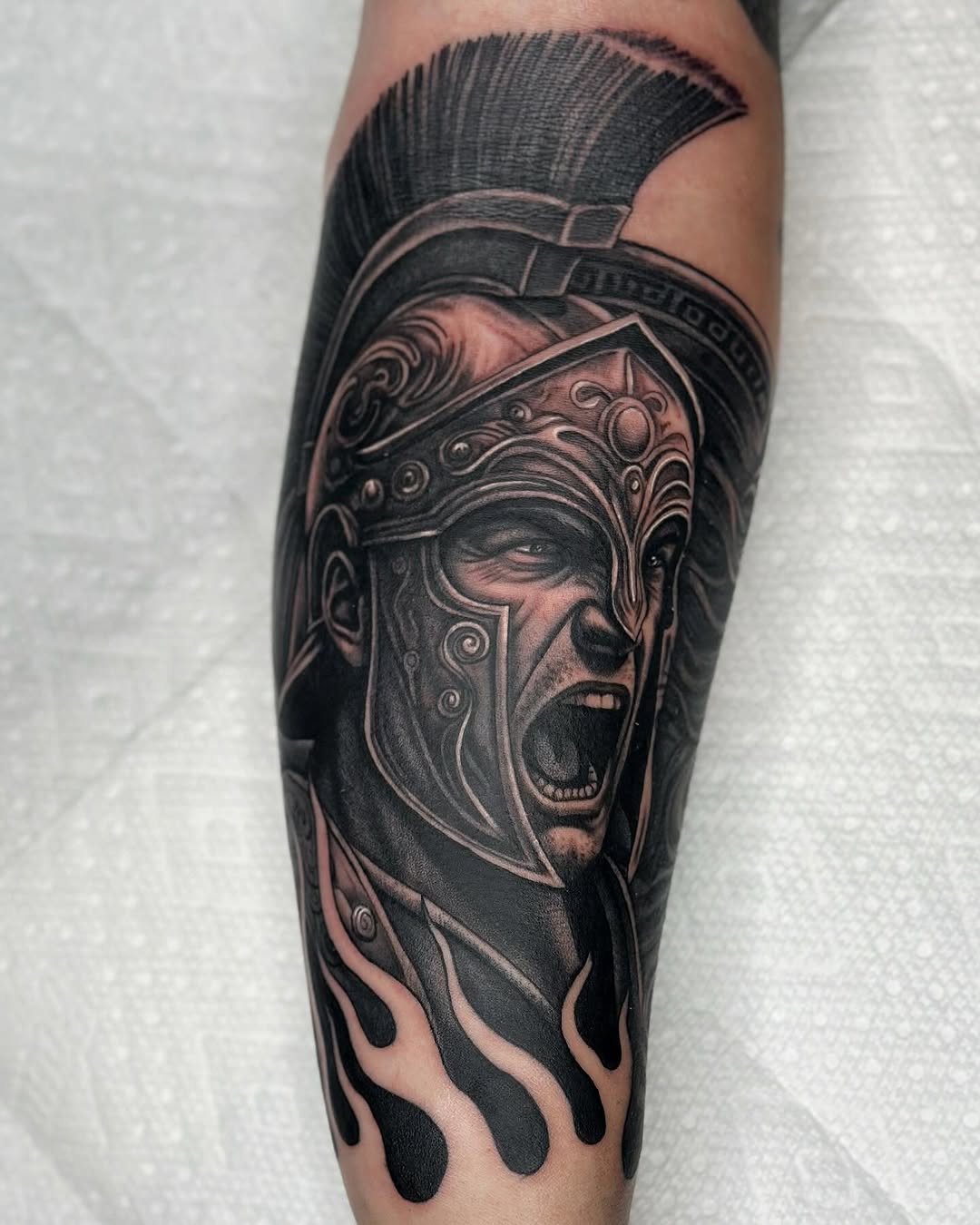 Tattoo by @jettjansky — realism, black_and_grey