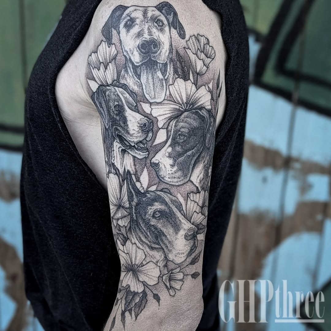 Tattoo by @ghpthree — realism, dotwork