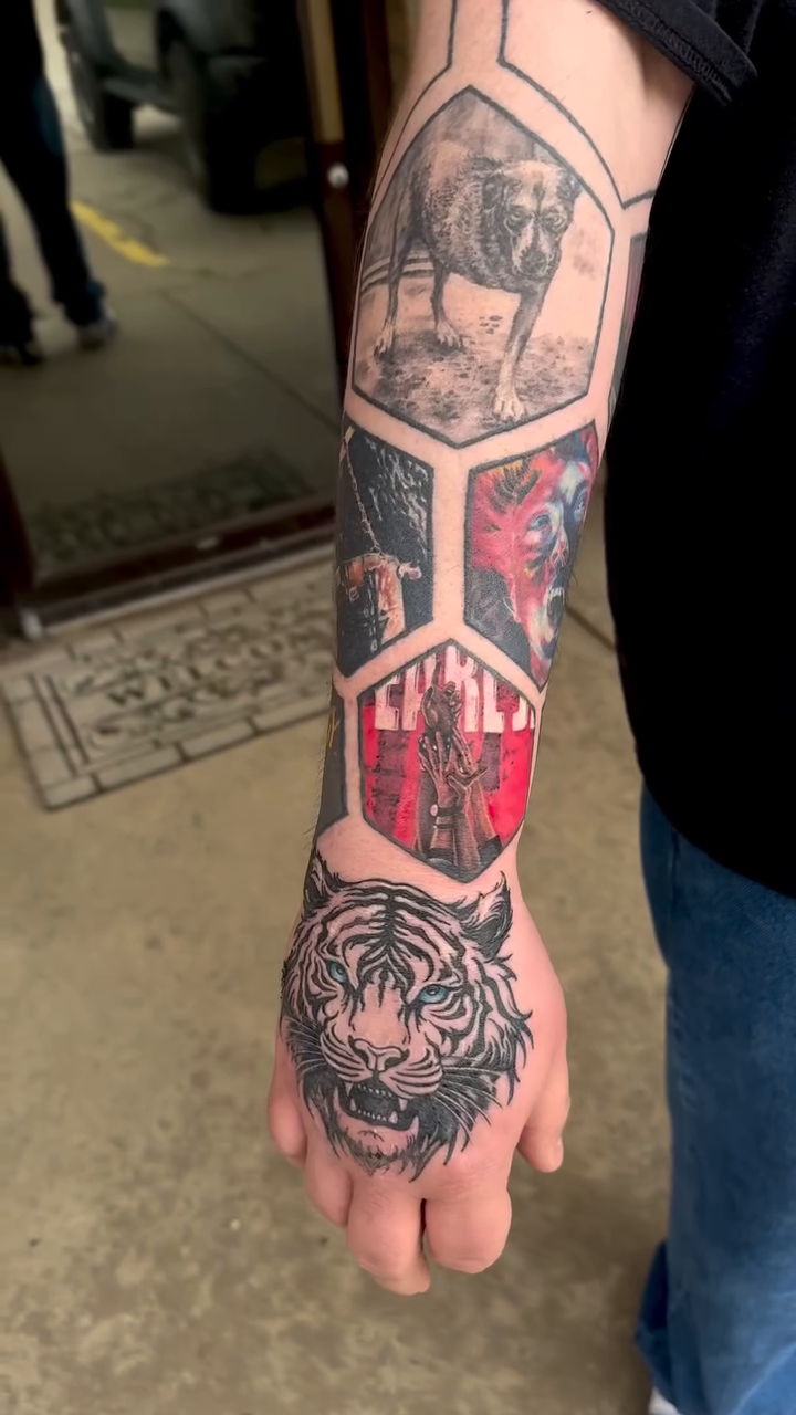 Tattoo by @justin_hofmeister_ — realism, black_and_grey