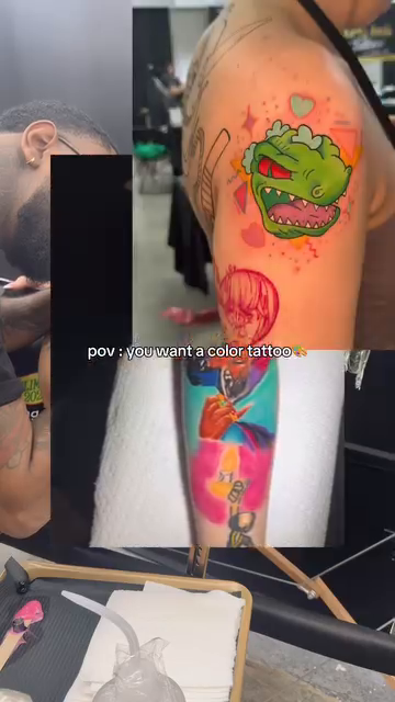 Tattoo by @marquesjneal — anime, new_school
