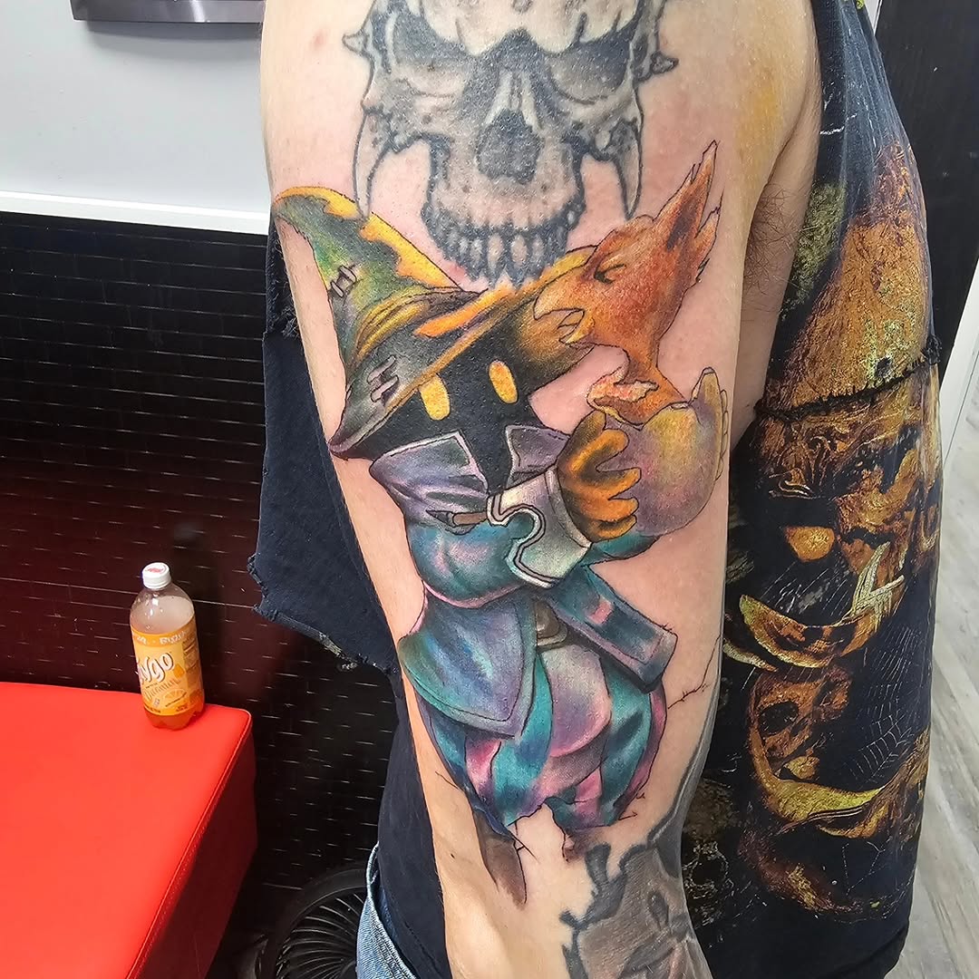 Tattoo by @erics.tattoos — new_school, anime