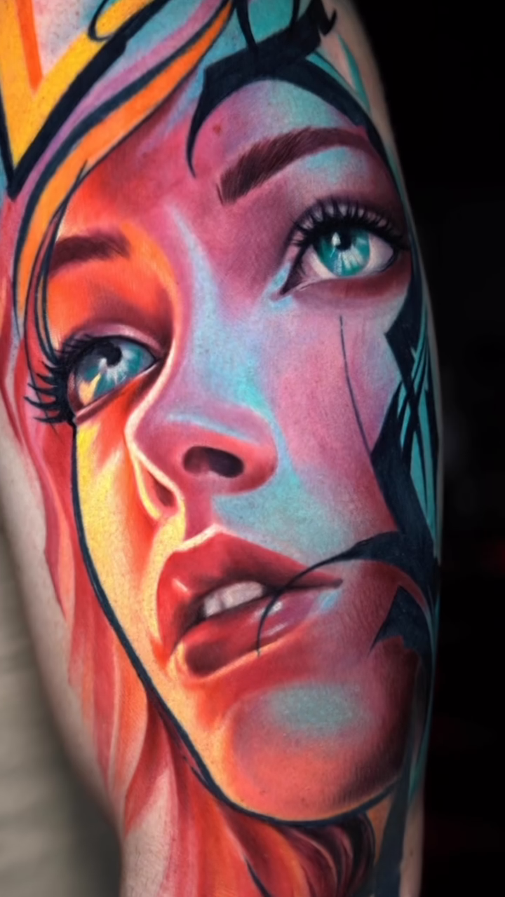 Tattoo by @arttattooandres — illustrative, realism
