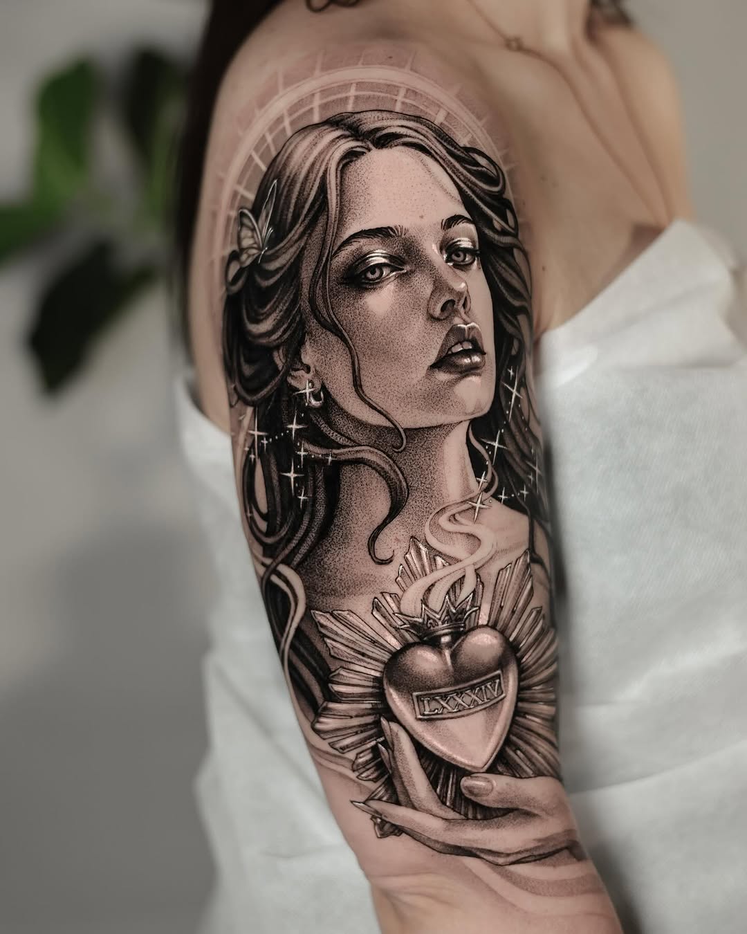 Tattoo by @abcd_tattoo β realism, black_and_grey