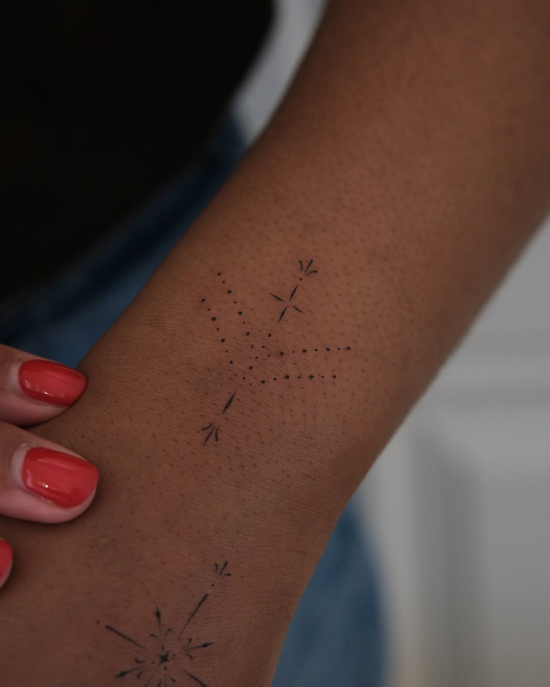 Tattoo by @goksu_ink — fine_line, dotwork