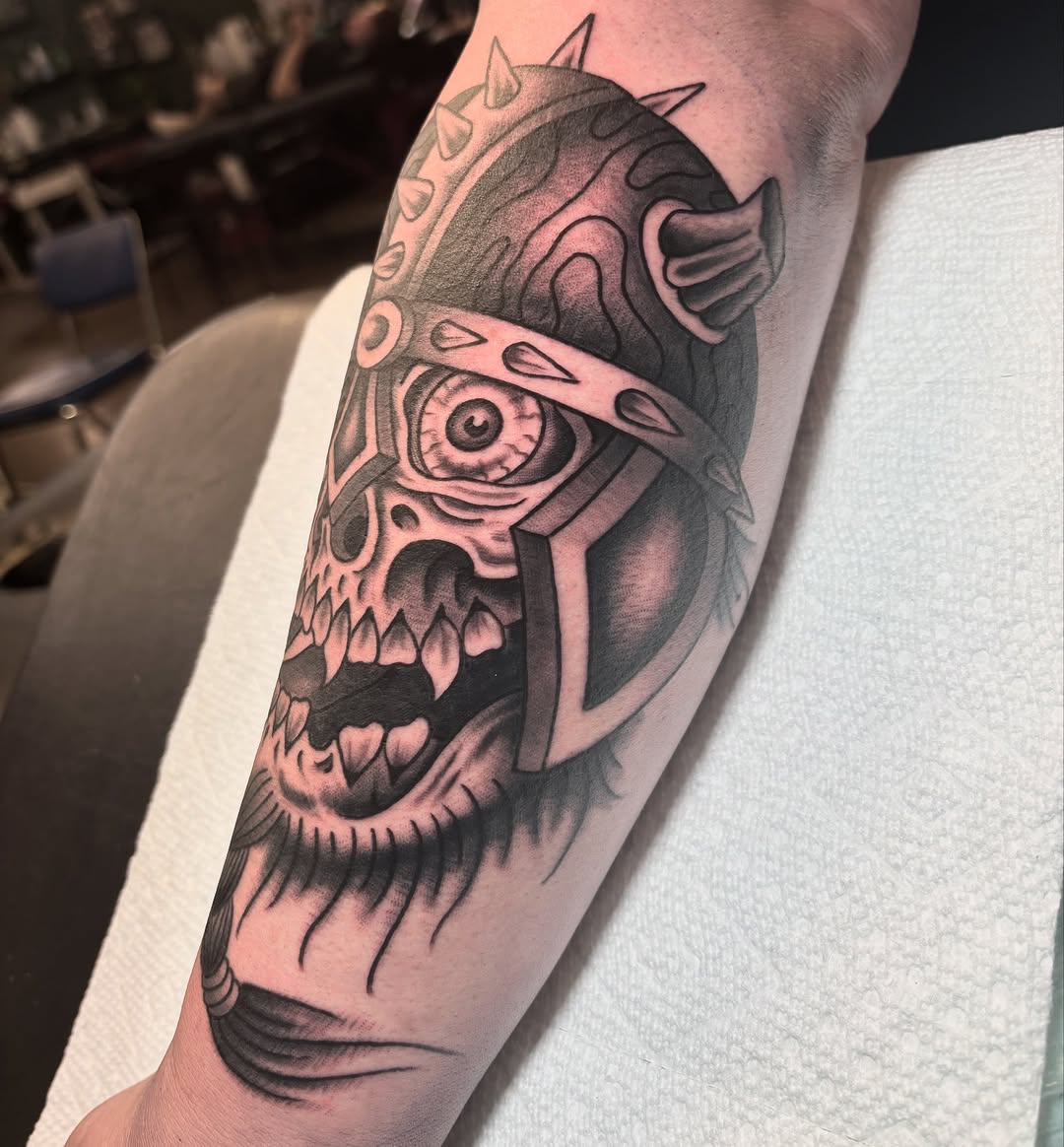 Tattoo by @trevorklohrtattoos — black_and_grey, realism