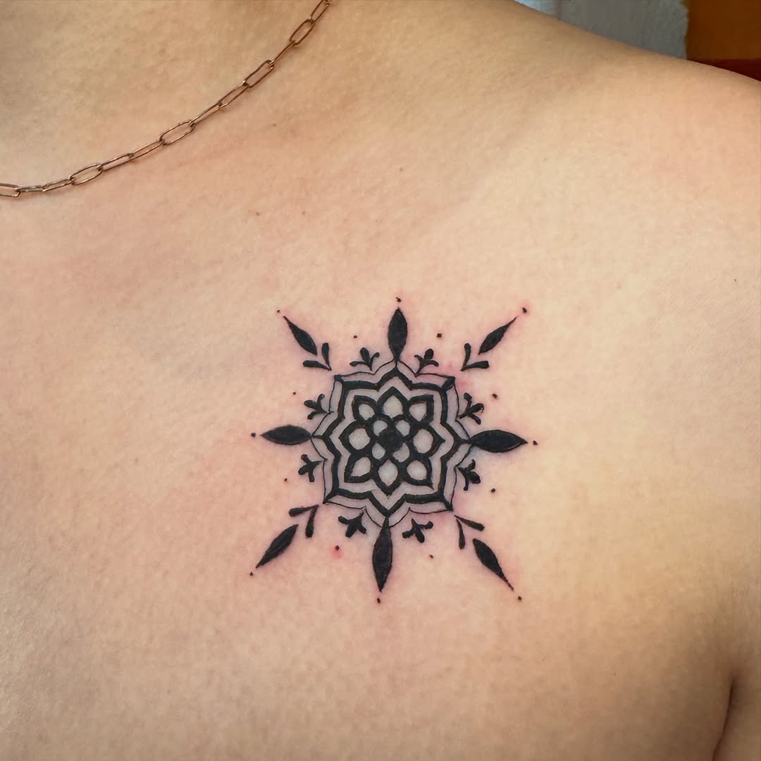 Tattoo by @chozentattoo — geometric, dotwork