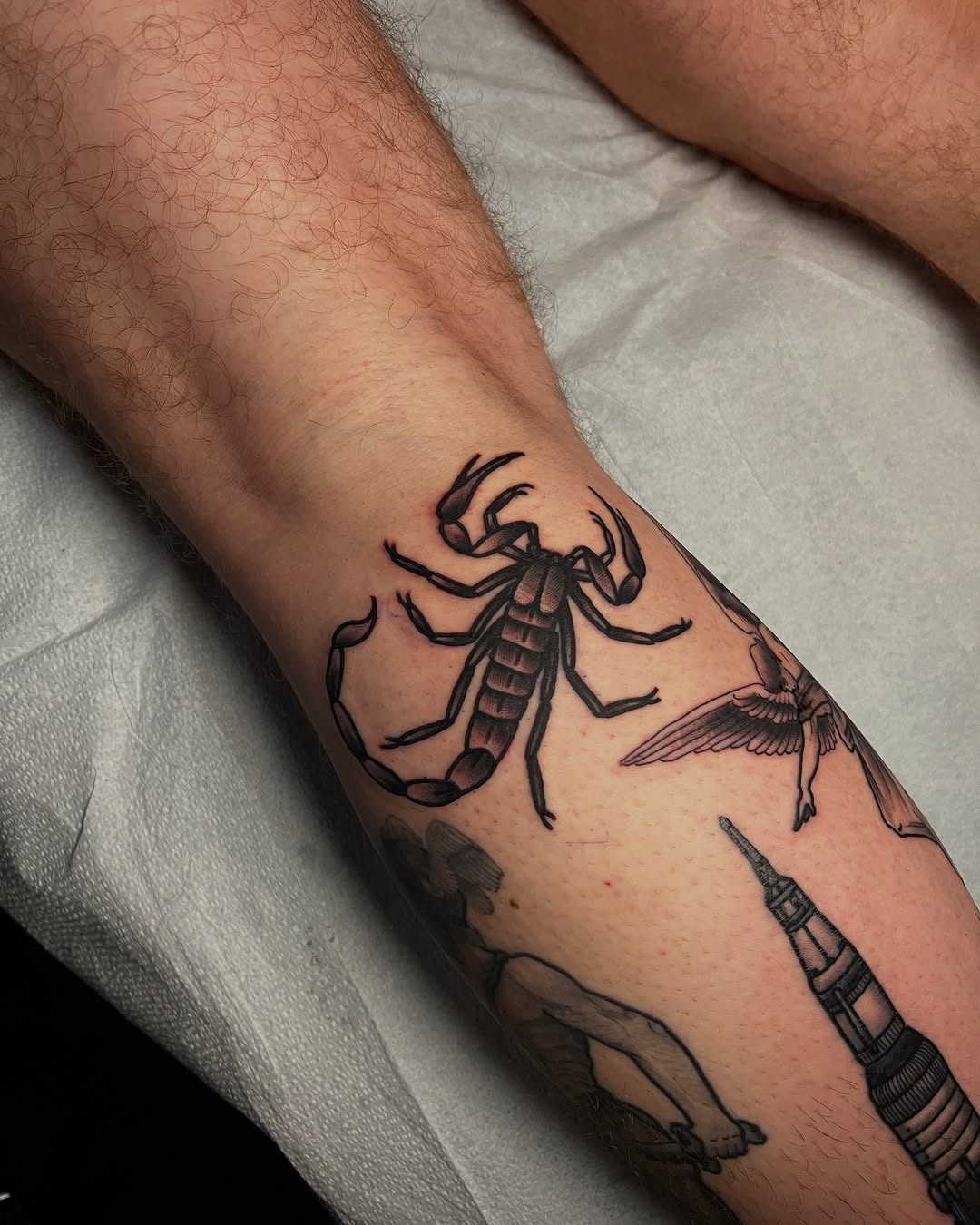 Tattoo by @danielpatricktattooer — black_and_grey