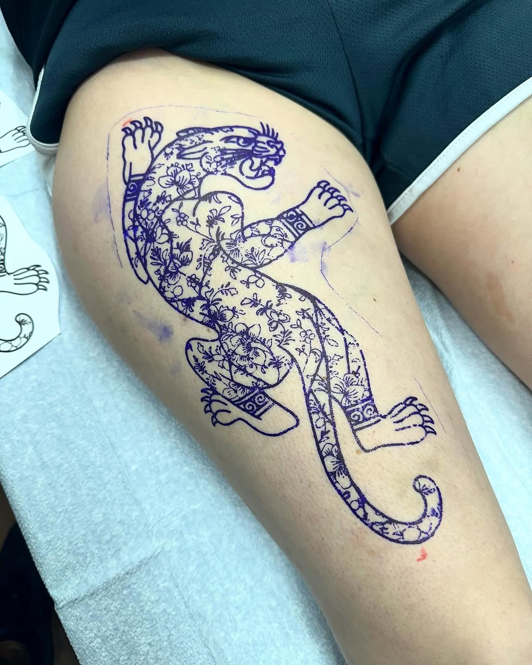 Tattoo by @joeyrosadotattoos — illustrative, blackwork