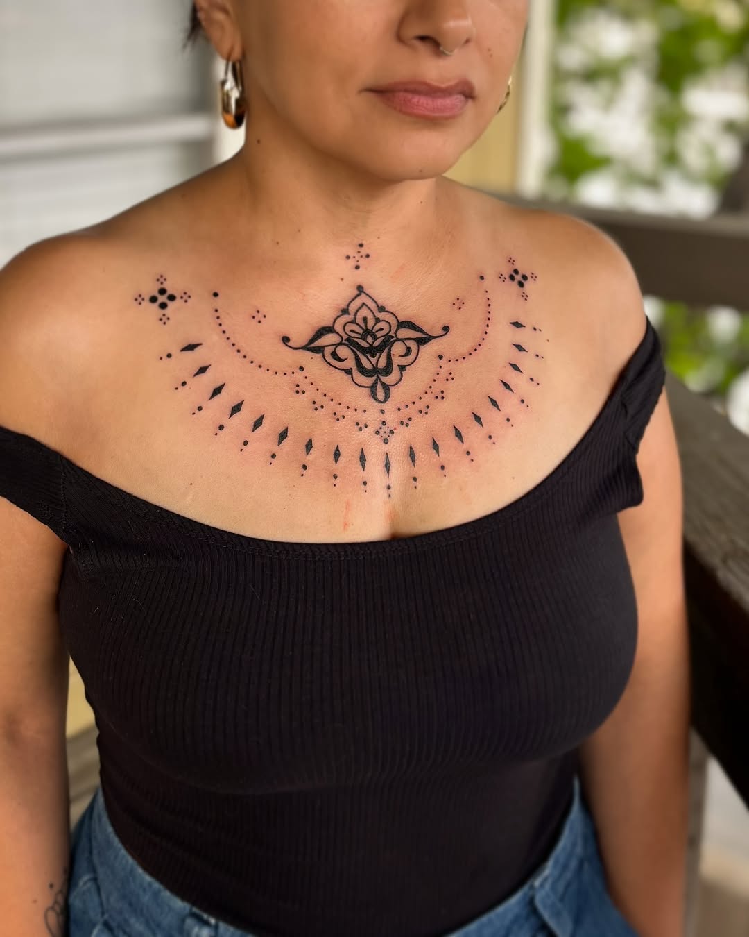 Tattoo by @driftwood.ttt — ornamental, dotwork