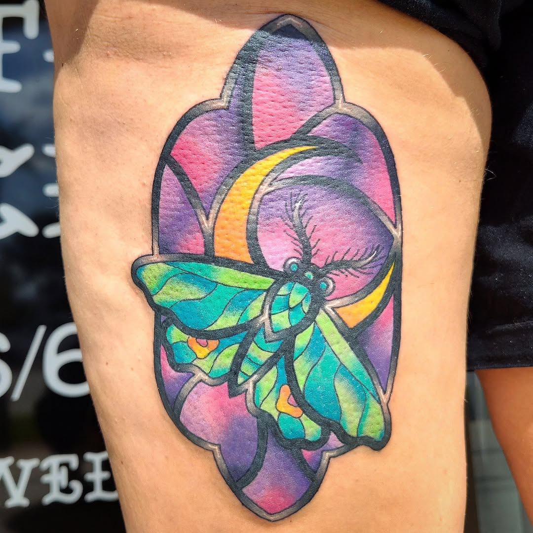 Tattoo by @julies.tattoos — illustrative, new_school