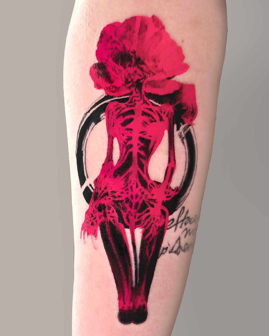 Tattoo by @effacermonexistence — trash_polka, blackwork