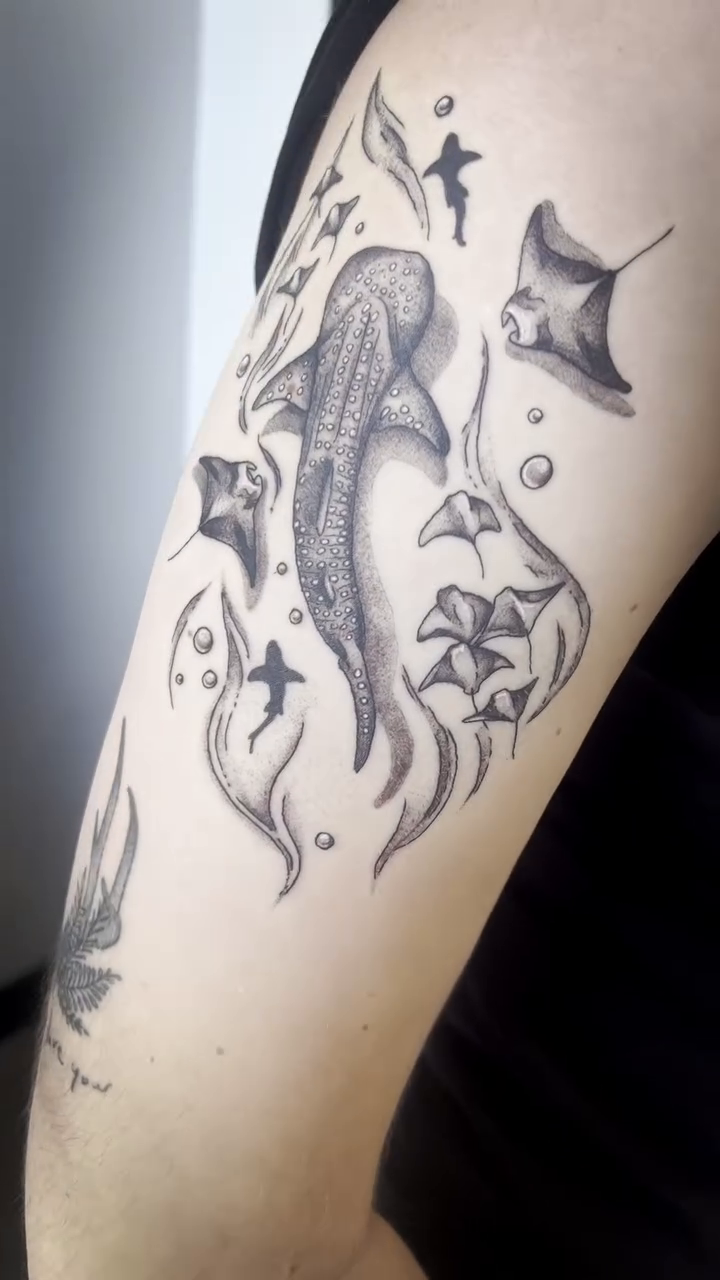 Tattoo by @reaganinks — black_and_grey, realism