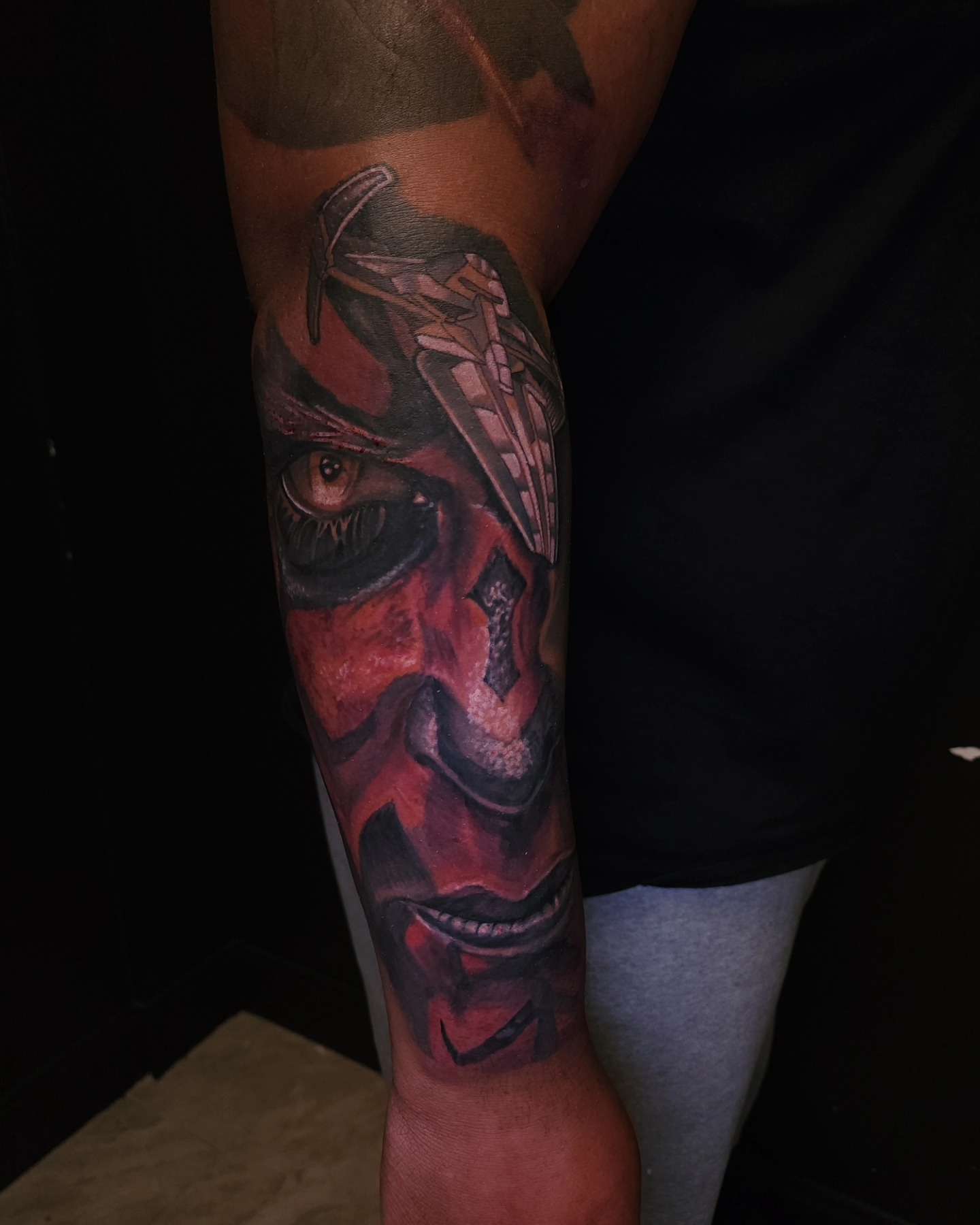 Tattoo by @kreativejuices13 — realism, dark_realism