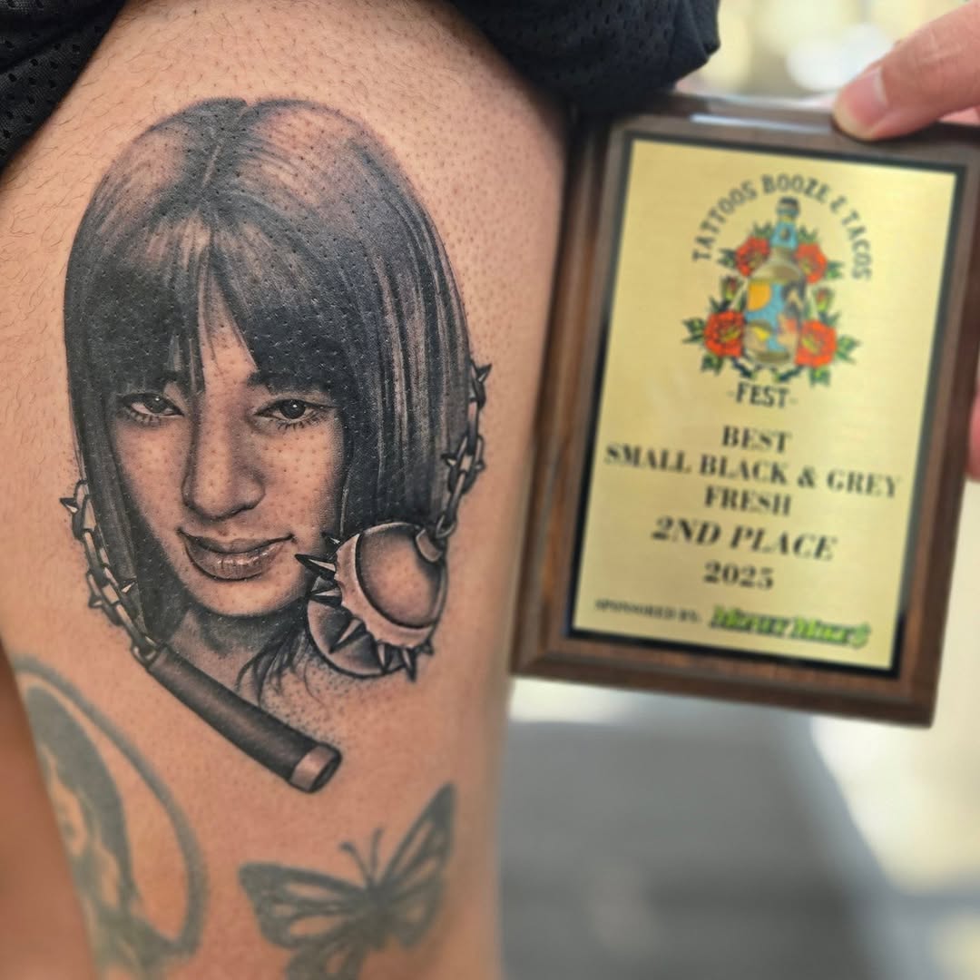 Tattoo by @thunder_scorpiontattoos โ realism, black_and_grey